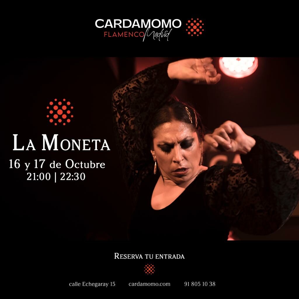 Bailaora Flamenca Fuensanta La Moneta en Cardamomo en Octubre de 2021